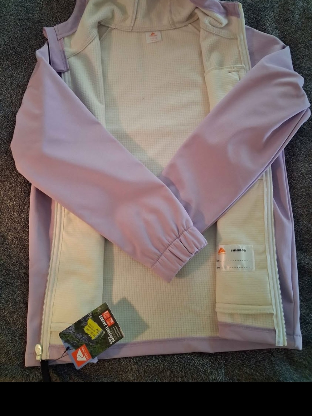 Ozark Trail Lavender Zip-Up Hooded Jacket